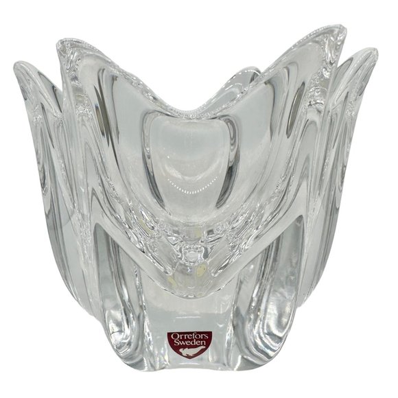 Orrefors Sweden Belle Tulip Bowl 4540/11 Lead Crystal 4x4.5in Original Box - Picture 4 of 10